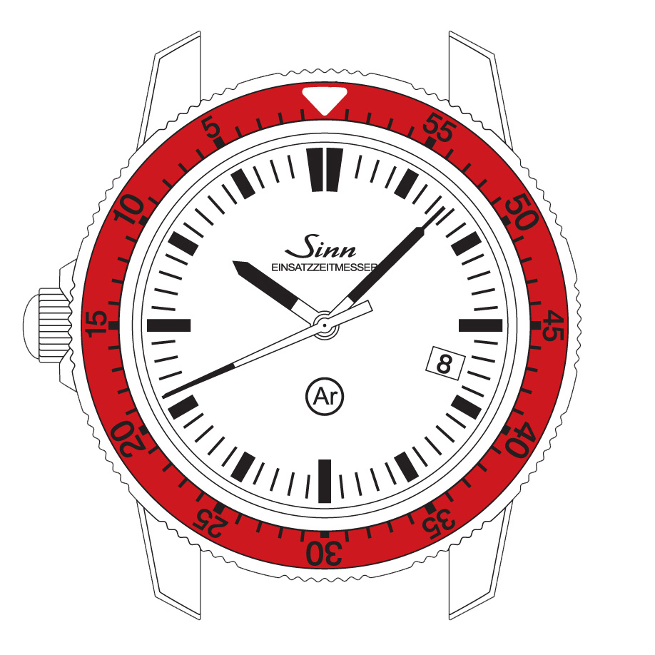 カウントダウン式ベゼル