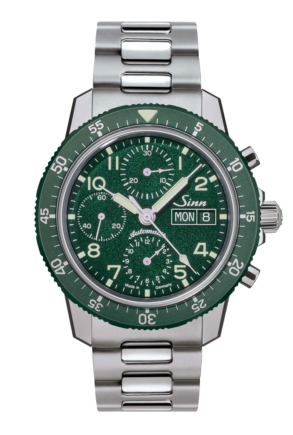 3連のステンレススチール製ブレスレット