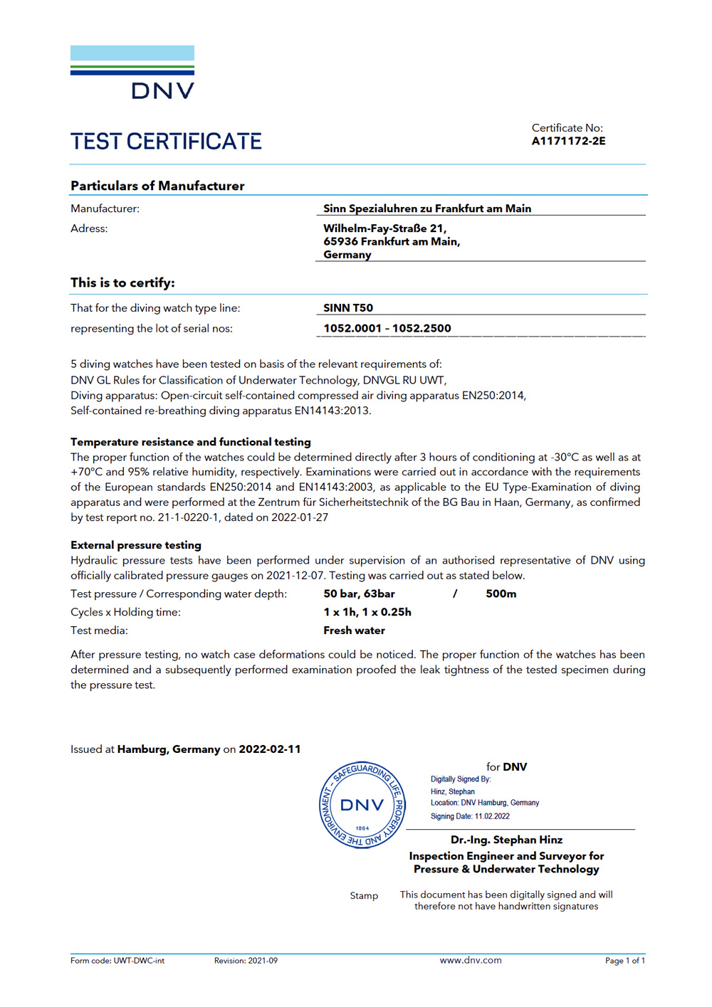 船級協会DNVの認証