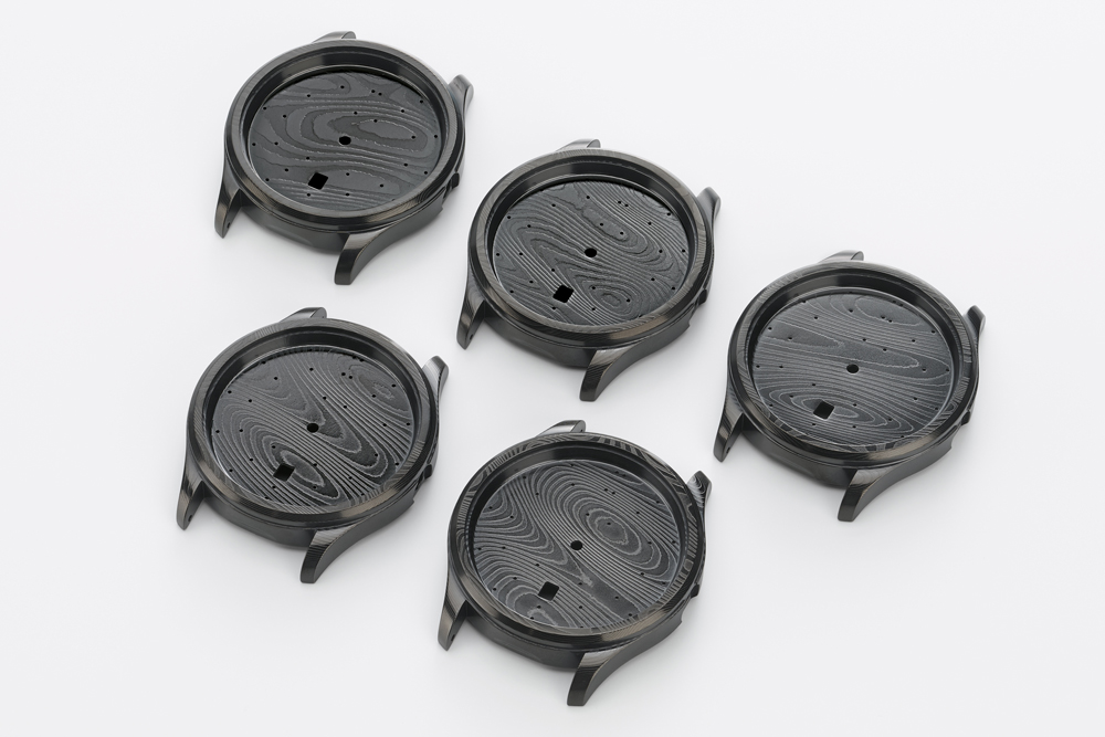 ダマスカス模様の積層鋼材